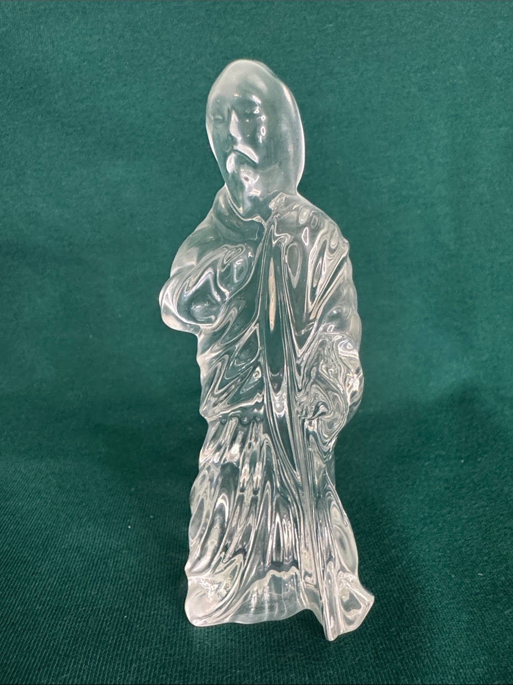 VTG Gorham Crystal & Gold Nativity Set 4 Pc Creche Scene Manger Christmas - Picture 5 of 14